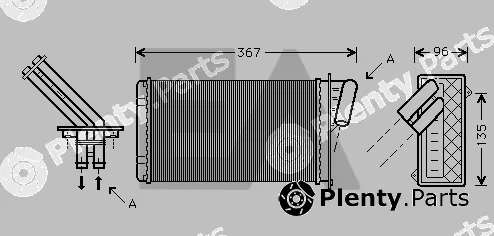 Eaclima 45C60024 — Heat Exchanger, interior heating