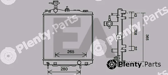 Eaclima 31R51121 — Radiator, engine cooling