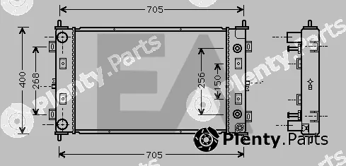Eaclima 31R12013 — Radiator, engine cooling
