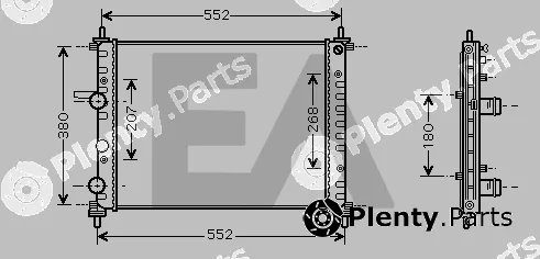 Eaclima 31R25053 — Radiator, engine cooling