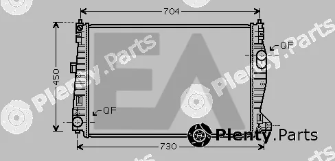 Eaclima 31R03035 — Radiator, engine cooling