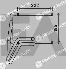 Eaclima 45C36031 — Heat Exchanger, interior heating