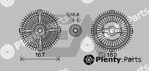 Eaclima 35C50D32 — Fan Wheel, engine cooling