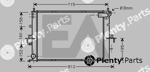 Eaclima 31R05036 — Radiator, engine cooling