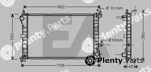 Eaclima 31R22075 — Radiator, engine cooling