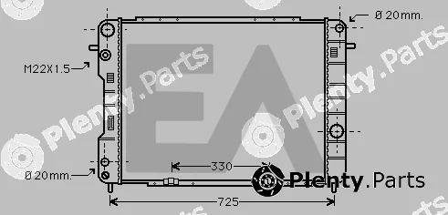 Eaclima 31R54098 — Radiator, engine cooling