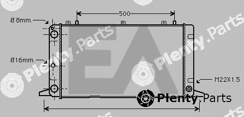 Eaclima 31R02028 — Radiator, engine cooling