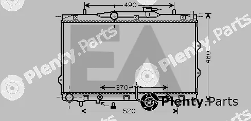 Eaclima 31R36080 — Radiator, engine cooling