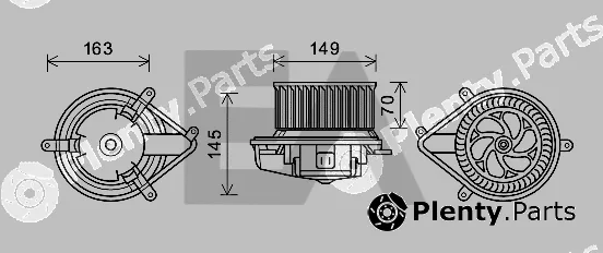 Eaclima 42A60001 — Electric Motor, interior blower