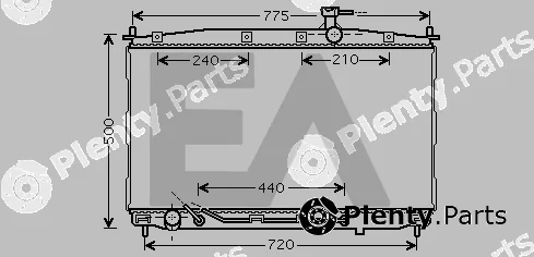 Eaclima 31R28058 — Radiator, engine cooling