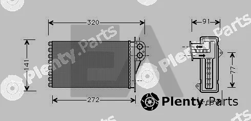 Eaclima 45C55023 — Heat Exchanger, interior heating
