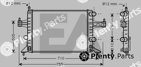 Eaclima 31R54191 — Radiator, engine cooling