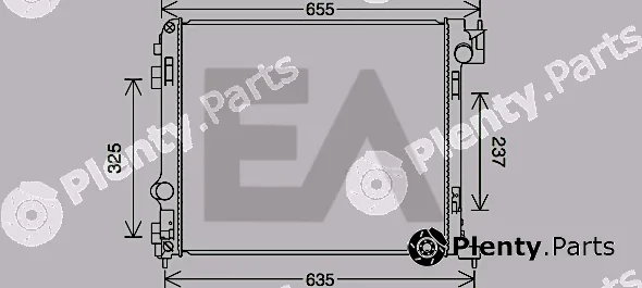 Eaclima 31R18159 — Radiator, engine cooling