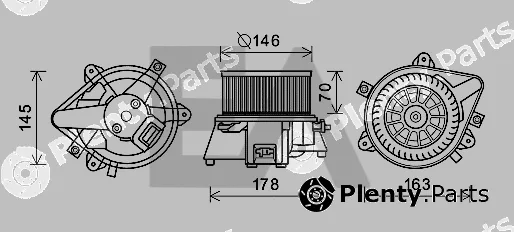 Eaclima 42A25021 — Electric Motor, interior blower
