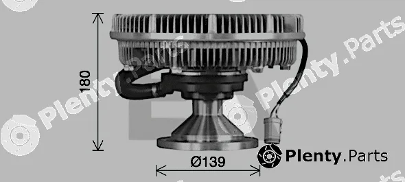 Eaclima 35C63D09 — Fan Wheel, engine cooling