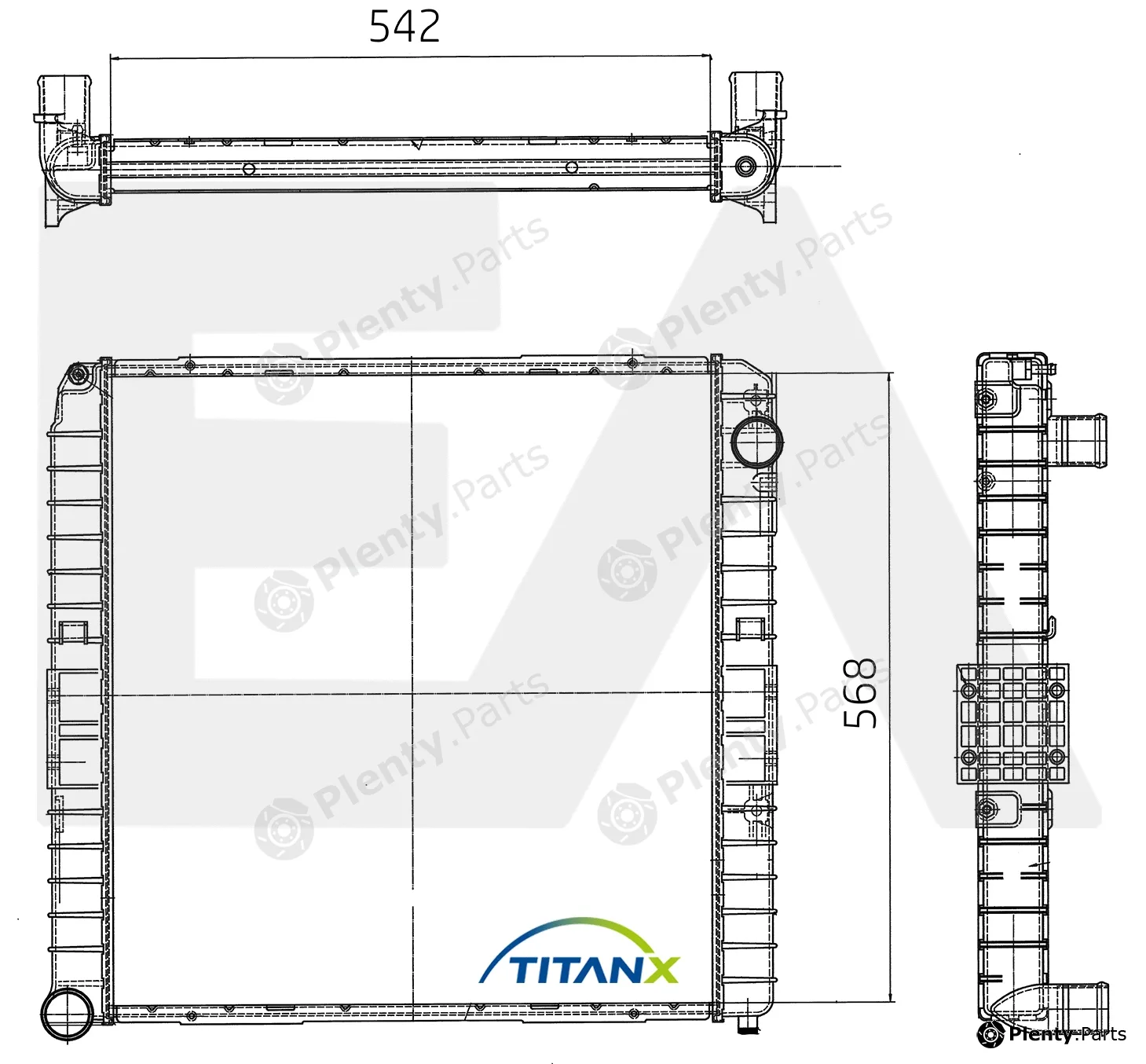 Eaclima 31R30003T — Radiator, engine cooling