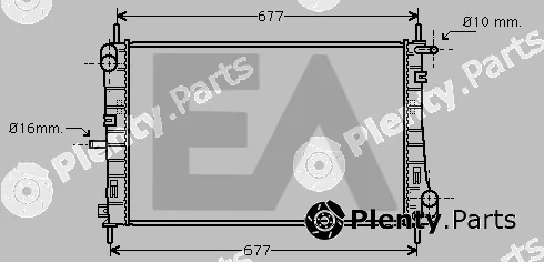 Eaclima 31R22123 — Radiator, engine cooling
