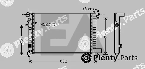 Eaclima 31R10076 — Radiator, engine cooling