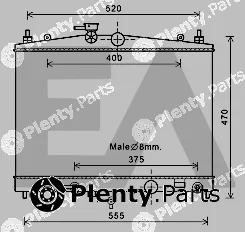 Eaclima 31R18138 — Radiator, engine cooling