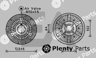 Eaclima 35C47D08 — Fan Wheel, engine cooling