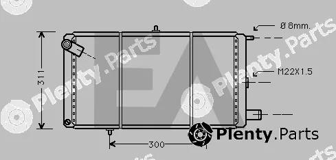 Eaclima 31R10005 — Radiator, engine cooling