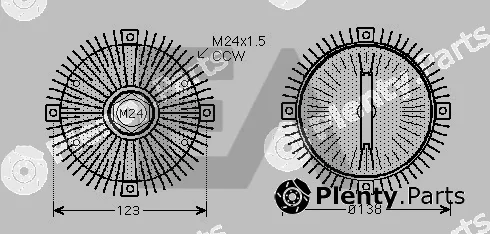 Eaclima 35C07D01 — Fan Wheel, engine cooling