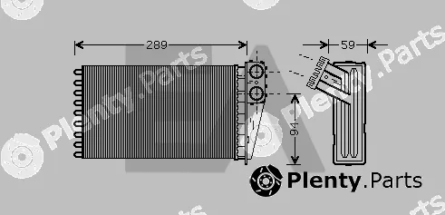 Eaclima 45C55018 — Heat Exchanger, interior heating
