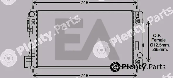 Eaclima 31R54145 — Radiator, engine cooling