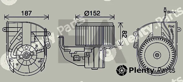 Eaclima 42A55020 — Electric Motor, interior blower
