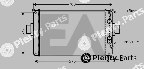 Eaclima 31R30011 — Radiator, engine cooling