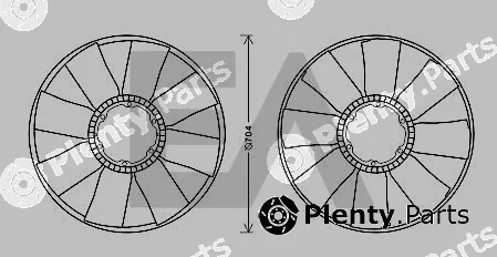 Eaclima 35C30A03 — Fan Wheel, engine cooling
