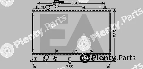 Eaclima 31R52090 — Radiator, engine cooling