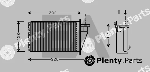 Eaclima 45C25008 — Heat Exchanger, interior heating