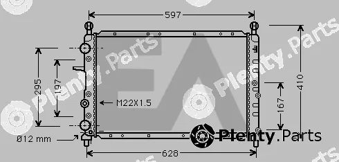 Eaclima 31R40004 — Radiator, engine cooling