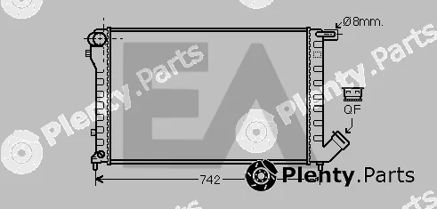 Eaclima 31R10037 — Radiator, engine cooling