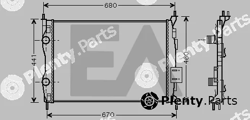 Eaclima 31R18182 — Radiator, engine cooling