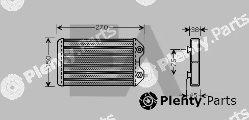 Eaclima 45C71007 — Heat Exchanger, interior heating
