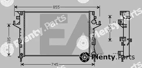 Eaclima 31R60062 — Radiator, engine cooling