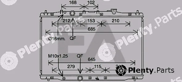 Eaclima 31R26107 — Radiator, engine cooling
