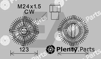 Eaclima 35C22D03 — Fan Wheel, engine cooling