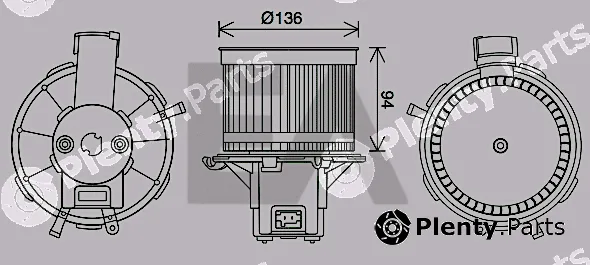 Eaclima 42A25023 — Electric Motor, interior blower