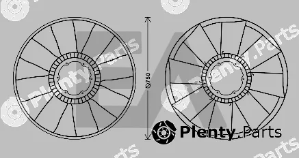 Eaclima 35C45A04 — Fan Wheel, engine cooling