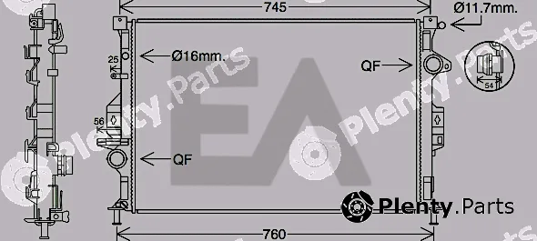 Eaclima 31R22103 — Radiator, engine cooling