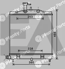 Eaclima 31R36049 — Radiator, engine cooling