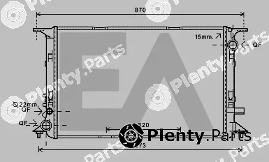 Eaclima 31R02058 — Radiator, engine cooling