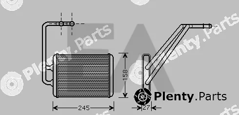Eaclima 45C28008 — Heat Exchanger, interior heating
