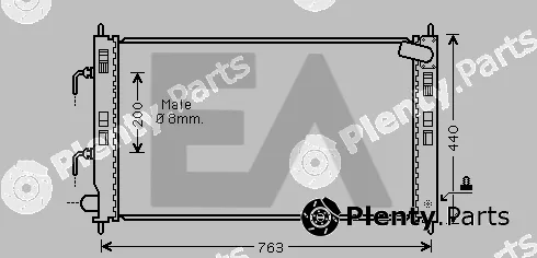 Eaclima 31R51114 — Radiator, engine cooling