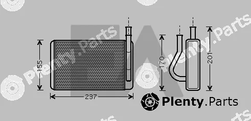 Eaclima 45C28004 — Heat Exchanger, interior heating