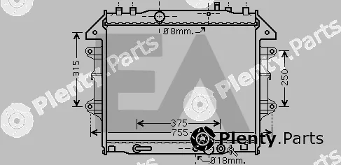 Eaclima 31R71245 — Radiator, engine cooling