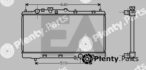 Eaclima 31R52059 — Radiator, engine cooling